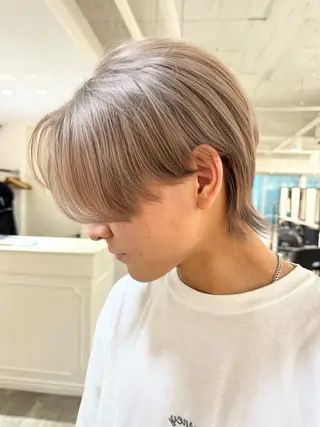 ショート カラー メンズ 【バレイヤージュ】 kentoのヘアスタイル