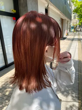 ミディアム カラー 透明感カラー🌿 ｛door｝髙橋輝のヘアスタイル