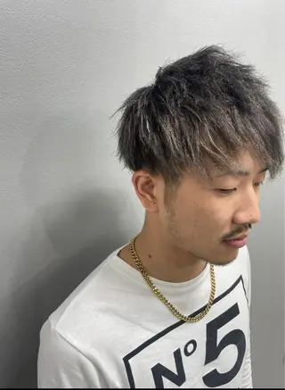 カラー メンズ Agu hair act 姫路駅前おみぞ筋店所属・カワモト ソウタのヘアスタイル