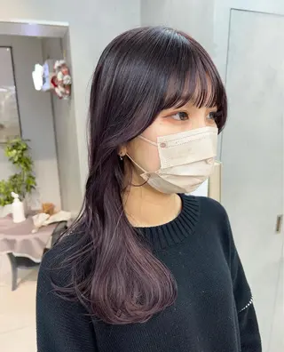 ロング カラー ナチュラル×色気パ ーマ 渋谷/マナミのヘアスタイル