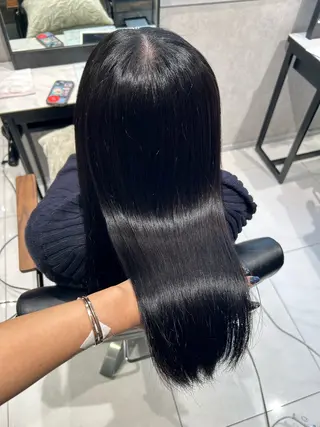 ロング 透明感カラー💙 束感まつげ🪼海月のヘアスタイル