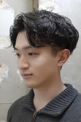 ショート メンズ パーマ メンズカット 【竹下祐太】のヘアスタイル