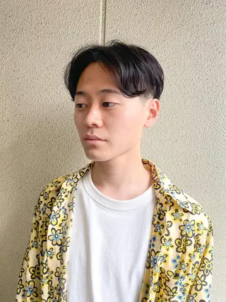 ショート パーマ メンズ ボブ/レイヤー/ メンズ/池澤慎人のヘアスタイル