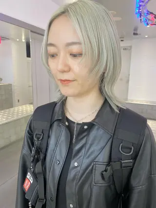 ショート キッズ マツエク・マツパ 🎨ハイトーン/ 切りっぱなし みつきのヘアスタイル