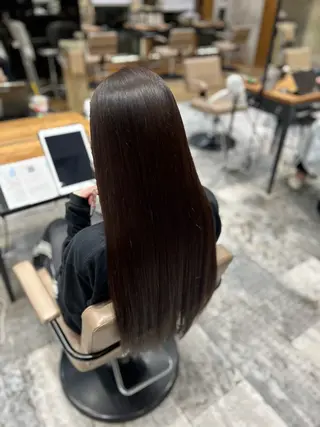 ロング 白髪染めモデル様 募集中🌺祝迫愛艶のヘアスタイル
