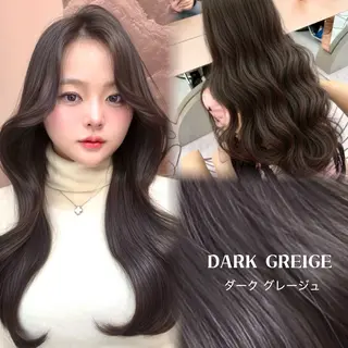 ロング 縮毛矯正/レイヤー 韓国/顔まわり/夢音のヘアスタイル