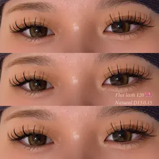 マツエク・マツパ Miyuu🎀カラー マツエク・ストレートのマツエク・マツパデザイン