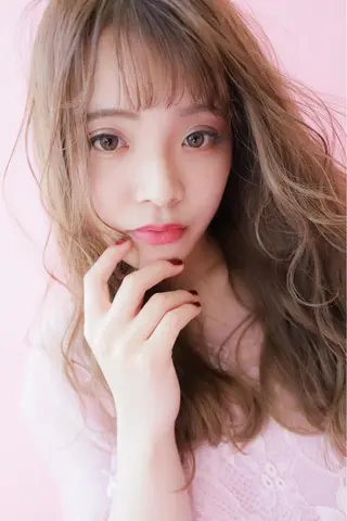 セミロング レイヤーカット・ 縮毛矯正 星野のヘアスタイル