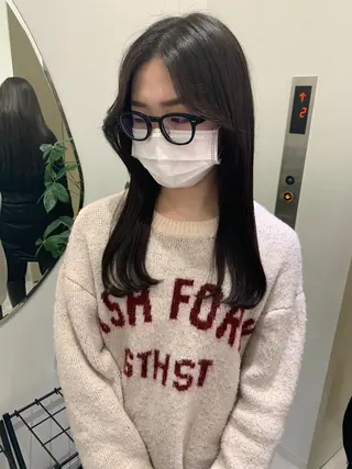 ロング 韓国ヘア🇰🇷/ 顔周り/松田光里のヘアスタイル