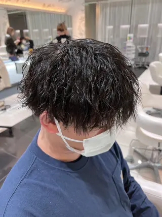 ショート パーマ メンズ NYNY姫路本店 メンズパーマ藤川時也のヘアスタイル
