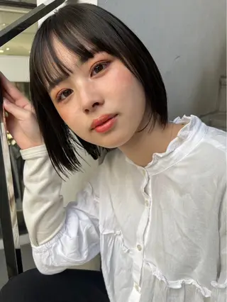 ミディアム 横浜/ブリーチ/ ダブルカラー/RINのヘアスタイル