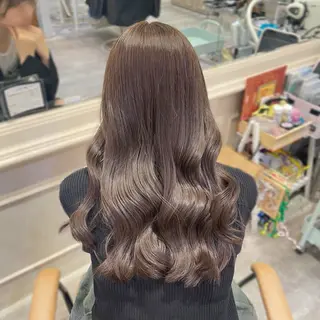 カラー 🎼艶感ハイトーン ヘアメ たまみ🎀のヘアスタイル