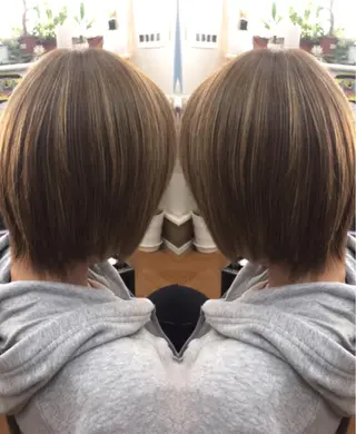 ショート カラー ヘアアレンジ BOB所属・三輪 太一のヘアスタイル