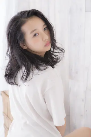 セミロング カラー パーマ ヘアアレンジ メンズ 福元友梨 ディレクター✂️のヘアスタイル