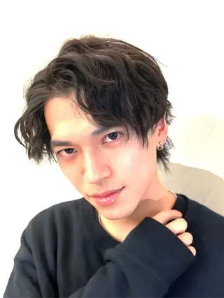 ミディアム メンズ メンズ特化 星野裕人のヘアスタイル