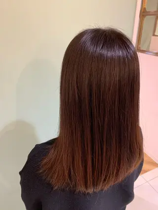 ミディアム 縮毛矯正 髪質改善 鈴木のヘアスタイル