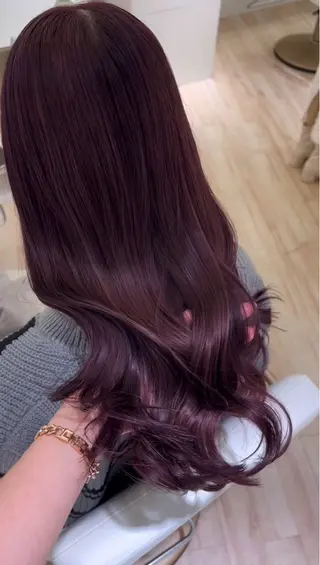 ロング カラー 平野 真央のヘアスタイル