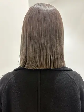 セミロング カラー karin🌛ボブ /オリーブベージュのヘアスタイル