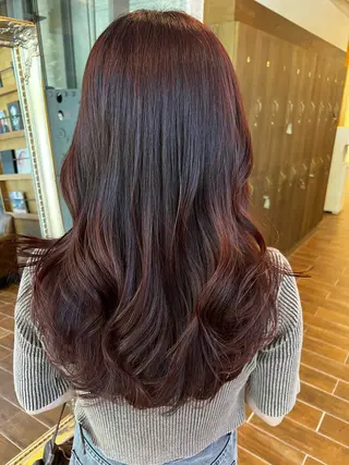 ロング パーマ 村上 輝のヘアスタイル