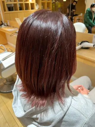 ミディアム カラー 高橋 あゆみのヘアスタイル