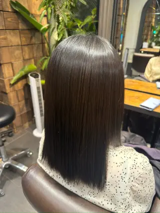 セミロング MINX似合わせボブ 髪質改善/岩城槙乃介のヘアスタイル