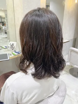 ミディアム パーマ CIEL天六店 三上春のヘアスタイル