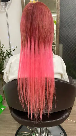 ショート プルエクステ界隈 ハイトーン/カツオ✨のヘアスタイル