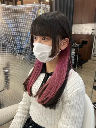 セミロング カラー 市川 博紀 副店長のヘアスタイル