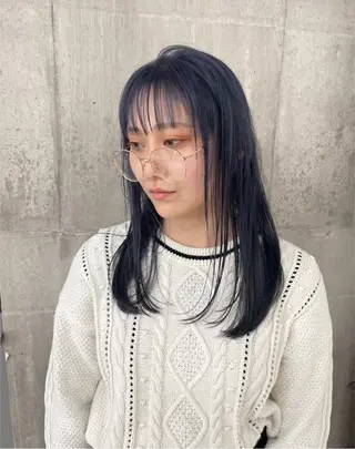 セミロング カラー ピンク🎀/艶カラー /SAKURA🎀のヘアスタイル