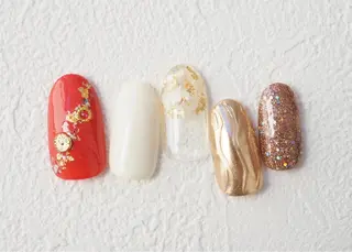 ネイル トップネイリスト Ribbon立川店のネイルデザイン