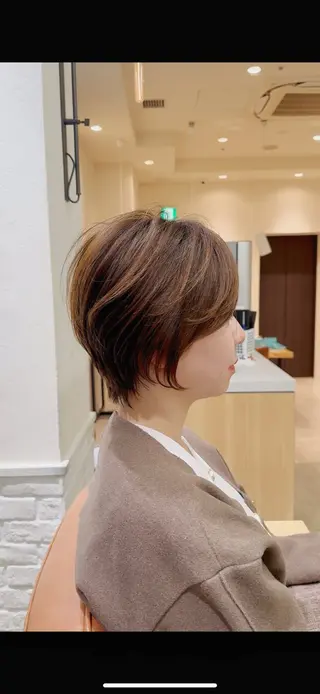 ショート カラー 艶カラー/ 似合わせカット/といのヘアスタイル