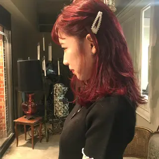 ミディアム カラー ヘアアレンジ share salon JAM 吉祥寺所属・レイヤー/ブリーチ HIKARU ♡のヘアスタイル