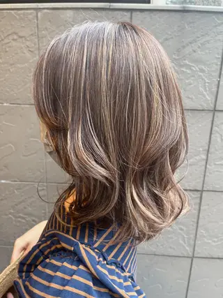 ミディアム カラー 似合わせカット🌷関 郁美🌷のヘアスタイル