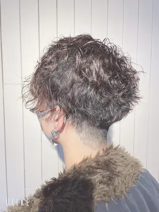 ショート パーマ メンズ ❣️モードケイズ塚口 和田一将のヘアスタイル