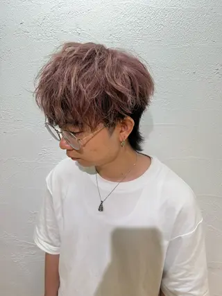 カラー メンズ 髪質改善縮毛矯正× 艶髪カラー板垣智大のヘアスタイル
