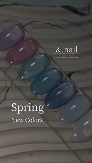 ネイル &.nail/ ニュアンス/持込み可のネイルデザイン