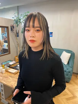 ミディアム カラー パーマ ヘアアレンジ メンズ tatsumi/ボブ ウルフ/レイヤーのヘアスタイル