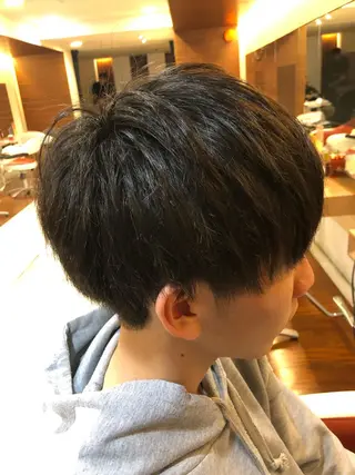 メンズ 塩谷黎✨ブリーチ無W カラーメンズパーマ✨のヘアスタイル