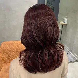 セミロング カラー 暖色レイヤー 🥀REIRIのヘアスタイル