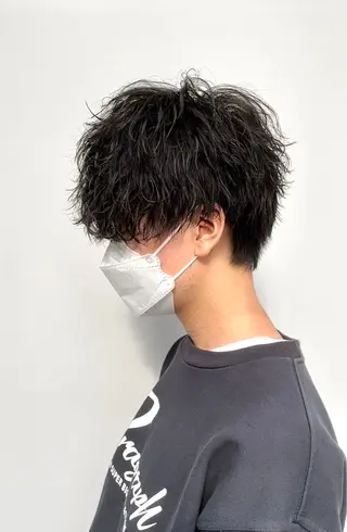 ショート パーマ メンズ ✨ギャップNO1✨ 工藤大輔のヘアスタイル