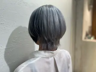 ショート 髪質改善縮毛矯正× 艶髪カラー板垣智大のヘアスタイル