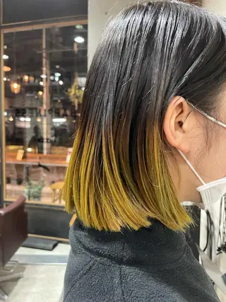 ミディアム カラー 高橋 りかのヘアスタイル