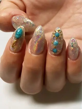 セミロング カラー ネイル CITRAtotal beautyのネイルデザイン