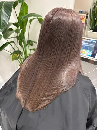 ミディアム カラー 艶感×抜け感hair /ReLit 正源のヘアスタイル