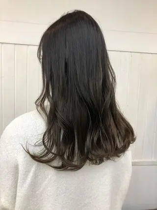 ロング カラー ヘアアレンジ JURI🤎 ワンカールレイヤーのヘアスタイル