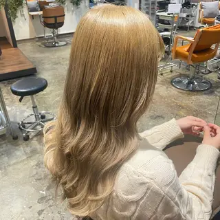 ロング カラー ヘアアレンジ 🇰🇷韓国スタイル レイヤー/ayanaのヘアスタイル