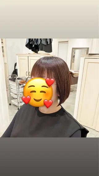 ミディアム adorableはなみずき店所属・唯一無二の曲がる 縮毛矯正 小林のヘアスタイル