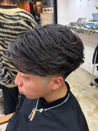 パーマ メンズ 🌴パーマオタク🌴 長谷川　諒佑🌈のヘアスタイル