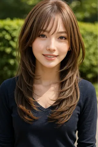 ロング カラー パーマ さく/髪質改善× 縮毛矯正/町田のヘアスタイル