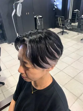 カラー ヘアアレンジ メンズ メンズ専門 美容師✨ アメ村 堀江颯瑛のヘアスタイル